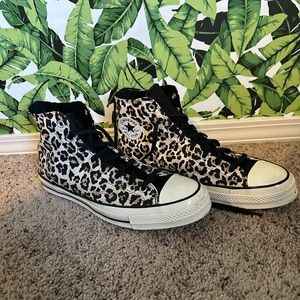 Leopard High Top Converse